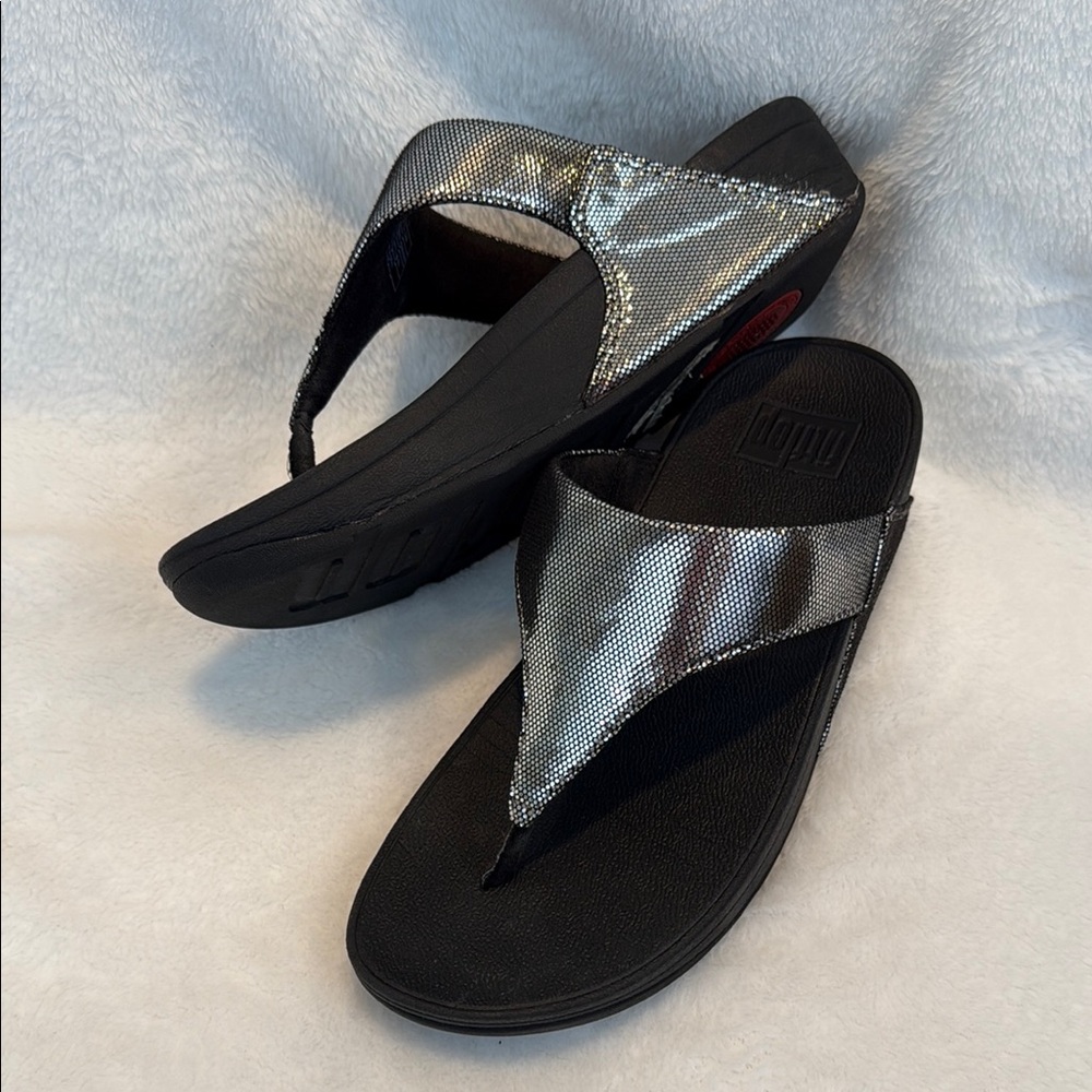 FitFlop “LuLu” Women's Silver Sandals
